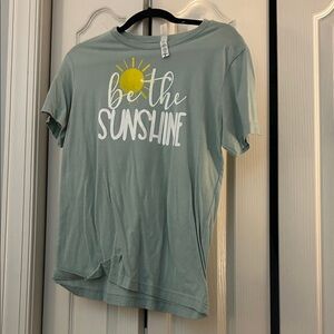 Bella Canvas Graphic Tee in Blue and Yellow